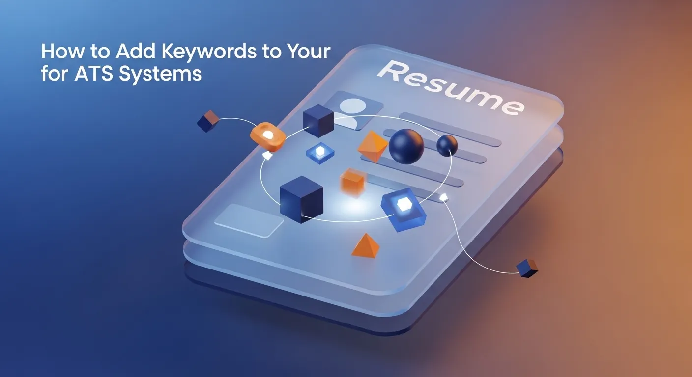 Illustration for How to Add Keywords to Your Resume for ATS Systems
