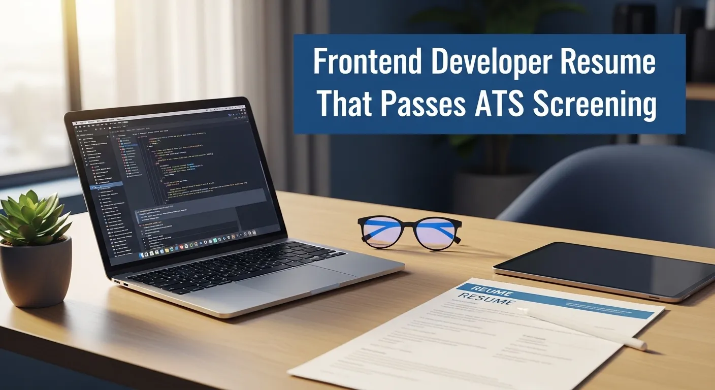 Frontend Developer Resume That Passes ATS Screening