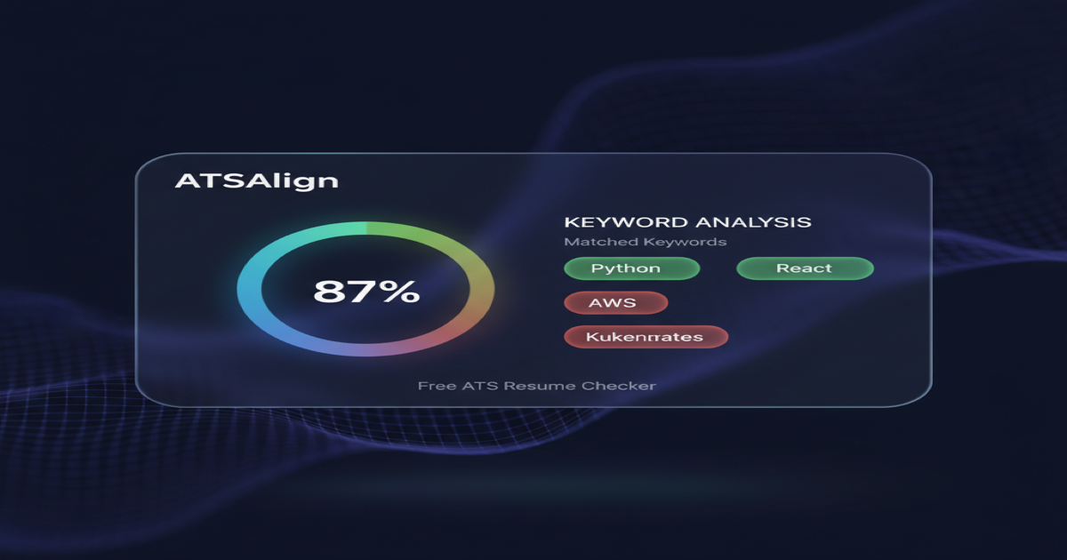 Free ATS Resume Checker – Check Your ATS Score | ATSAlign